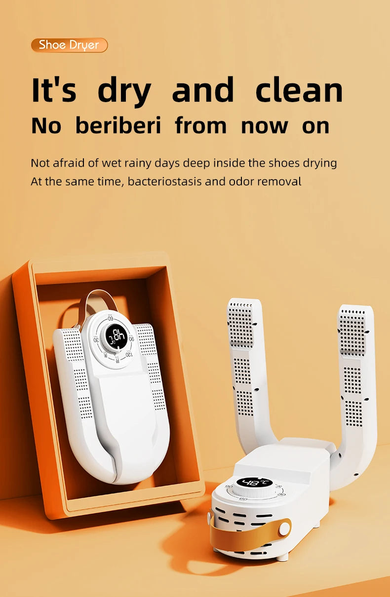 Quick Drying Intelligent Shoe Dryer Telescopic Stretchable Design Timer Function Sterilize Deodorize Shoe Dryer Machine