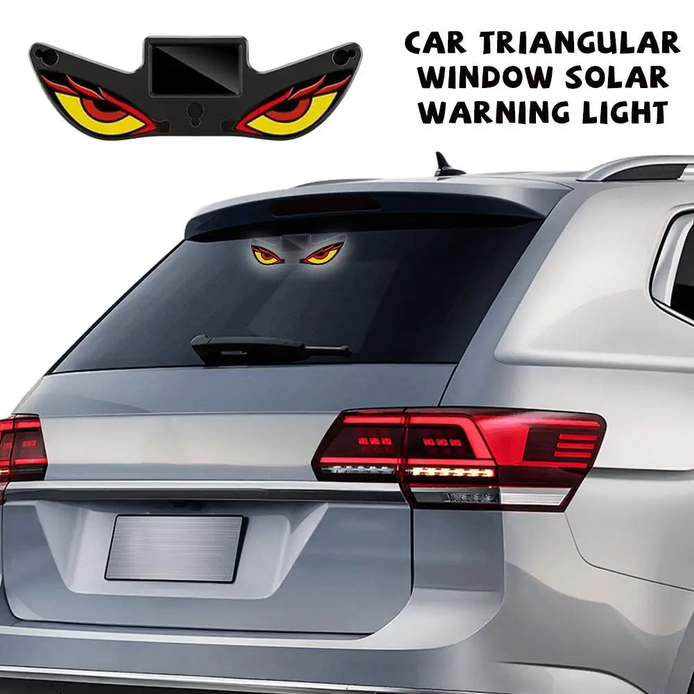 Solar Powered Demon Eye Ambient Light Car Atmosphere Decoration Neon Breathing Lamp Rear Windshield Side Auto Accessories