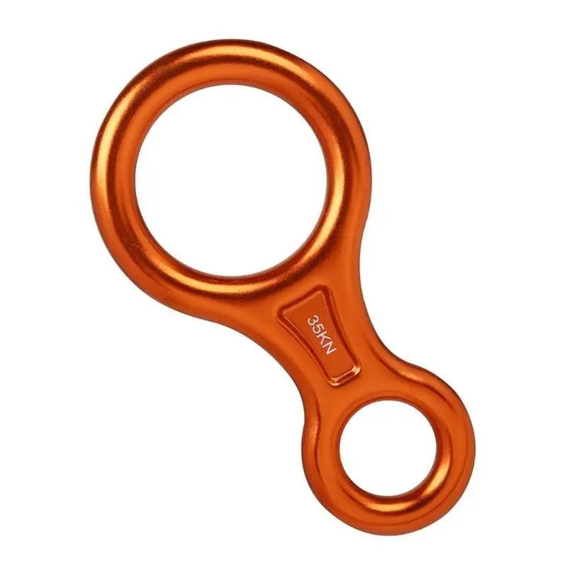 02DE Outdoor Recreation Abseiling Gear 35kN Heavy Duty Descender for Mountaineering