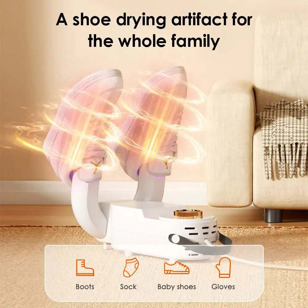 Quick Drying Intelligent Shoe Dryer Telescopic Stretchable Design Timer Function Sterilize Deodorize Shoe Dryer Machine