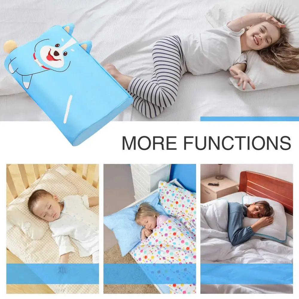 Toddler Pillow Kid Pillow for Small Travel Bed Ergonomic Bed Pillow Skin-Friendly Travel Cushion for Kids Girls