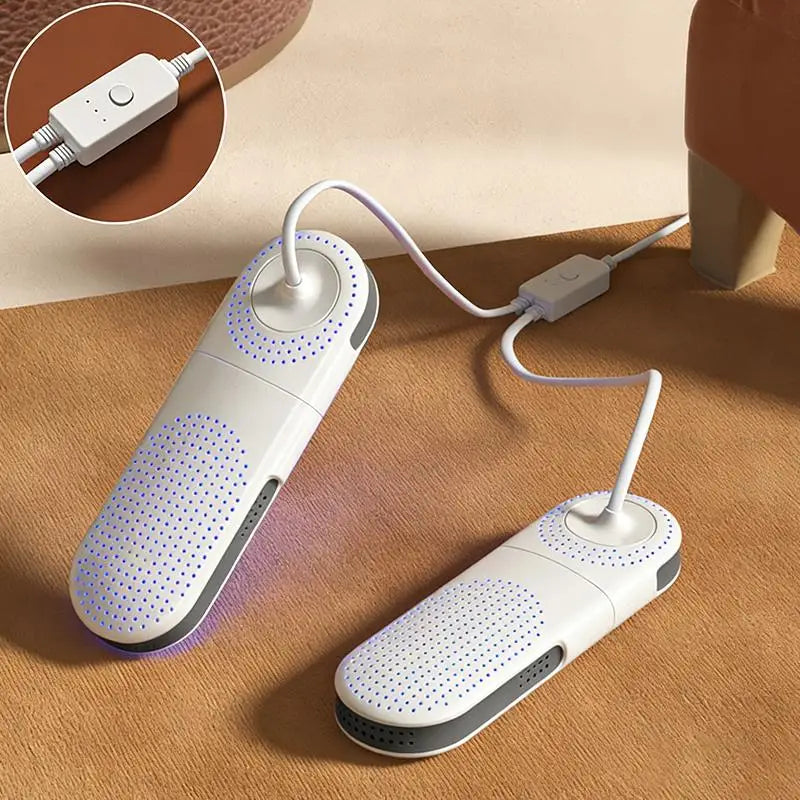 Portable Electric Shoes Dryer Deodorizer With Heat Dehumidifier Device Timer Heater Eliminate Odor UV Shoe Drying Household