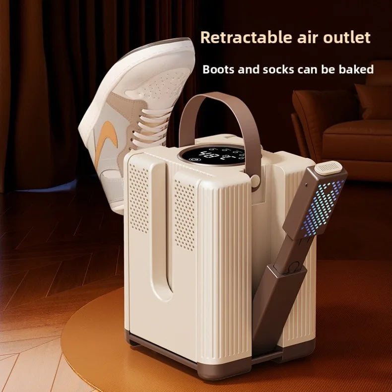 Six-Arm Foldable Shoe Dryer Electric Shoe and Boot Dryer Timing Control Household Shoe Warmer Portable Heater For Socks Boots