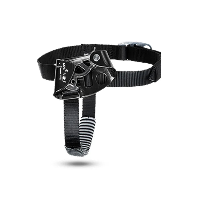 Bearing 150kg Right/Left Foot Climbing Ascender Aluminium Alloy Descender Labor-saving Rope Climber Mountaineering Equipment