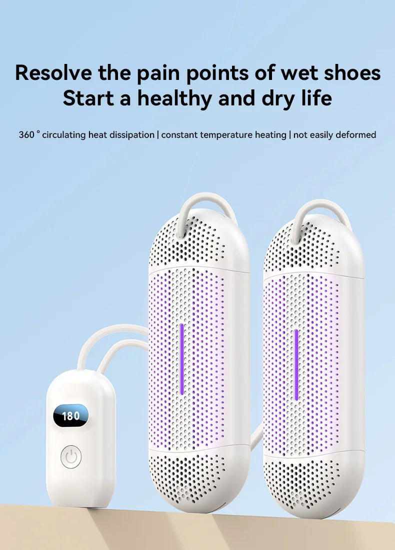Shoe Dryer Household Multi-Functional Dehumidification UV Dryer Deodorization Rapid Drying, Foot Warming Suitable Portable Dryer