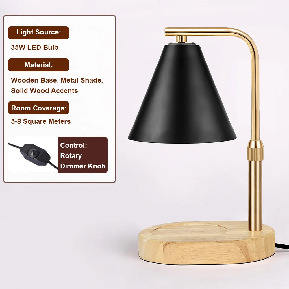 Candle Warmer Lamp with Timer Dimmable Candle Lamp Warmer Glass Candle Warmer Adjustable Candle Light Cozy Bedroom Home Decor