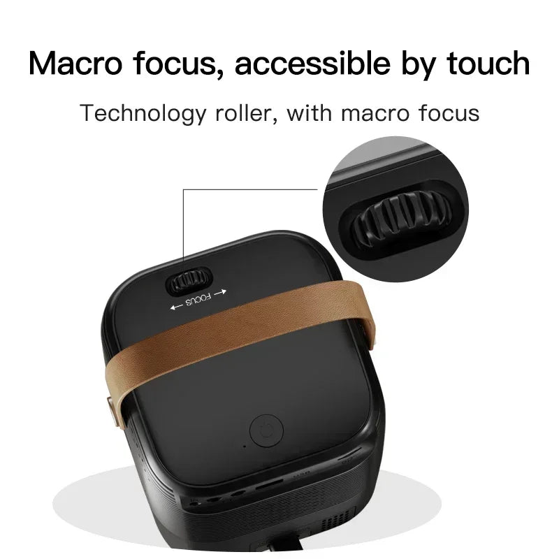 A007 Mini HD Portable Android Projector Indoor Home Theater Portable Entertainment System for Family Indoor Movies Video Leisure