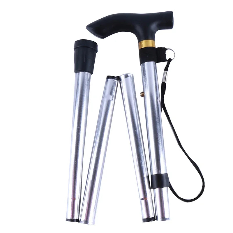 Mountaineering Stick - Men's and Women's Model - Travel Folding Adjustable Telescopic - Multi-functional for The Elderly