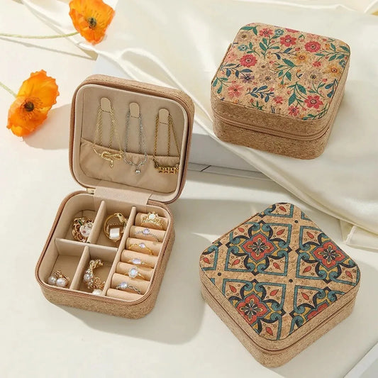 Travel Jewelry Box,Portable Jewelry Organizer Display Storage boxes for Women Girls,for Stud Earrings,Rings,Necklaces, Bracelets