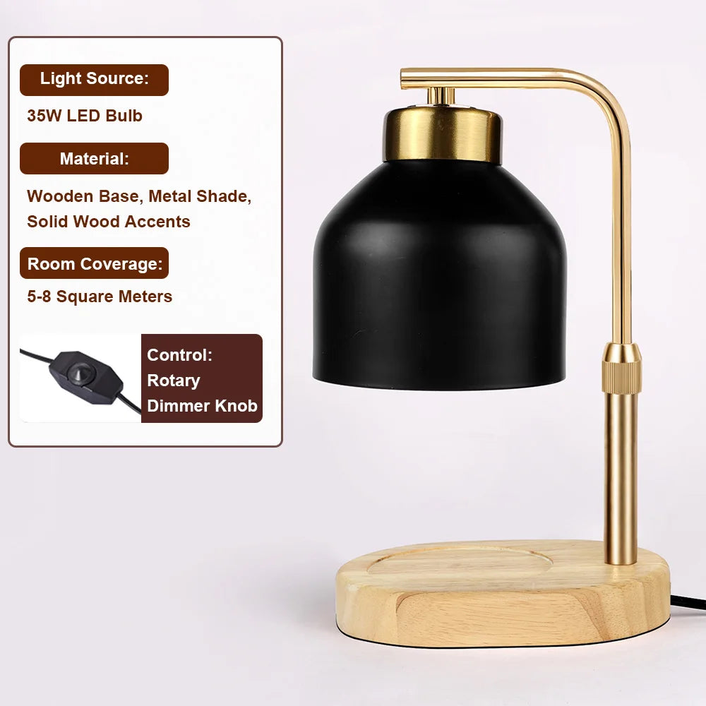 Candle Warmer Lamp with Timer Dimmable Candle Lamp Warmer Glass Candle Warmer Adjustable Candle Light Cozy Bedroom Home Decor