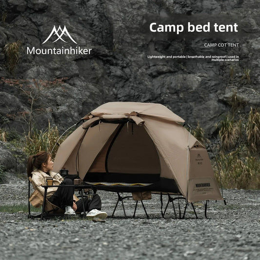 MOUNTAINHIKER 2026 Single Camp Bed Outdoor Tent Waterproof Rainproof Multi-purpose Leisure Camping Shelter for Hiking And Travel