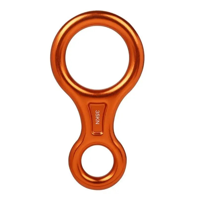 02DE Outdoor Recreation Abseiling Gear 35kN Heavy Duty Descender for Mountaineering