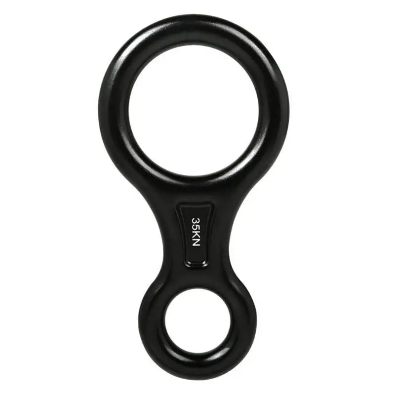 02DE Outdoor Recreation Abseiling Gear 35kN Heavy Duty Descender for Mountaineering