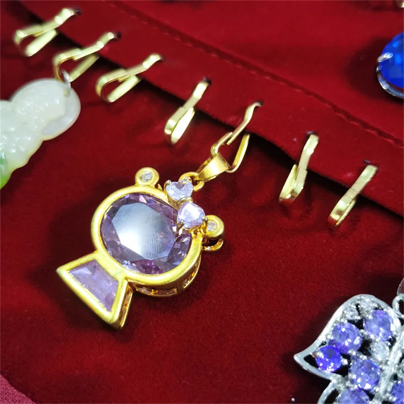 Travel Jewelry Organizer Portable Velvet Ring Earrings Pendant Necklace Holder Bracelet Carrying Storage Bag Foldable Roll Pouch