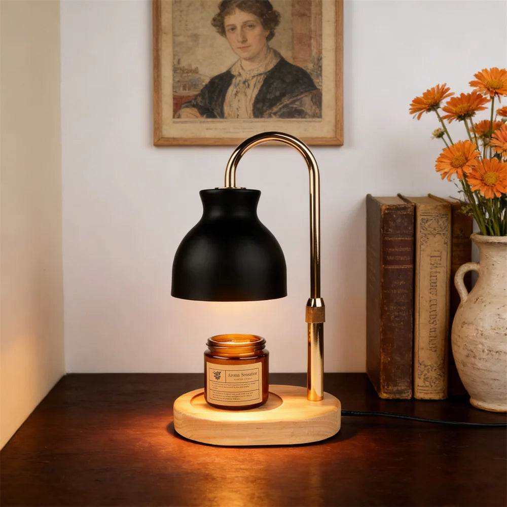 Candle Warmer Lamp with Timer - Electric Adjustable Candle Lamp Warmer, Birthday Gifts for New Home, Candle Warmer