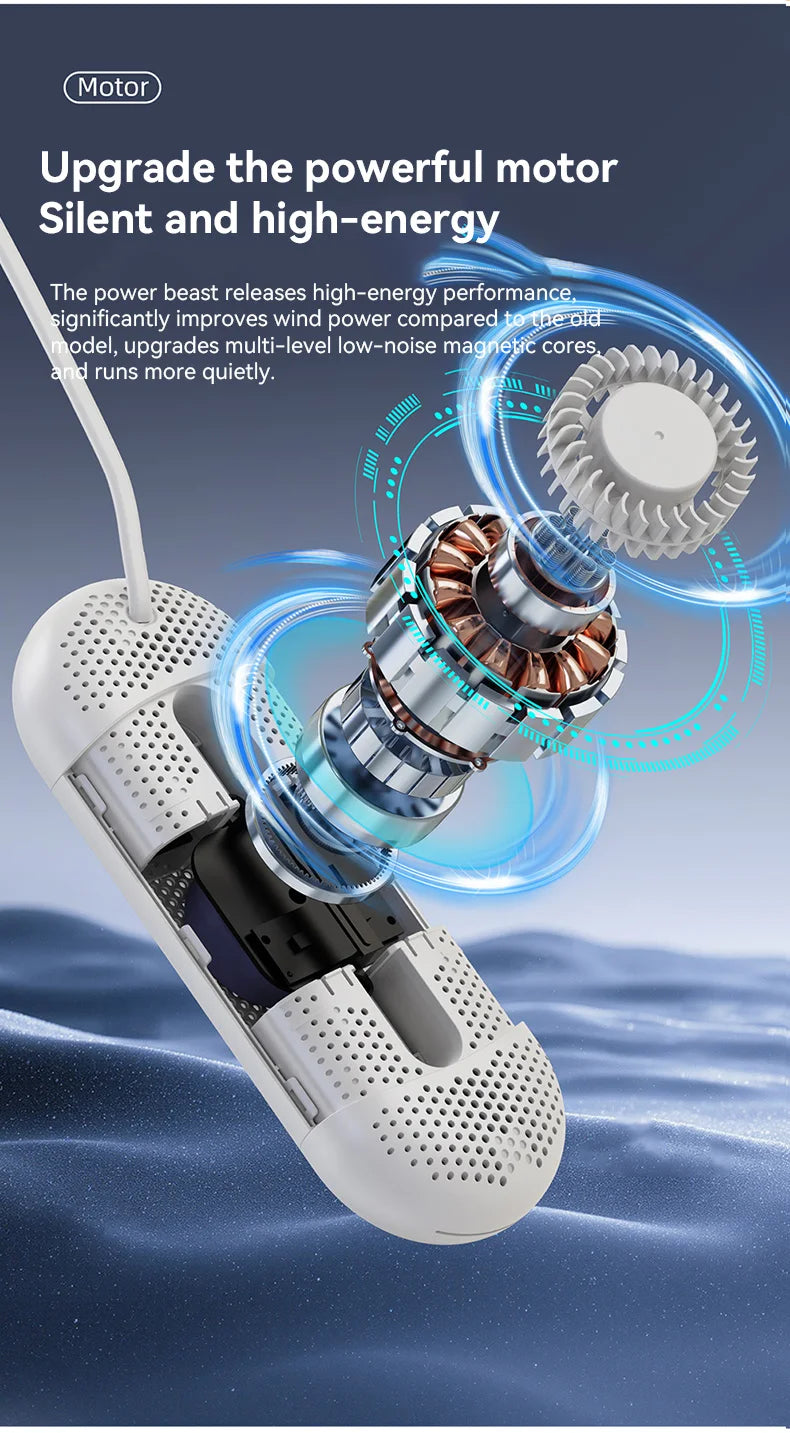 Shoe Dryer Household Multi-Functional Dehumidification UV Dryer Deodorization Rapid Drying, Foot Warming Suitable Portable Dryer