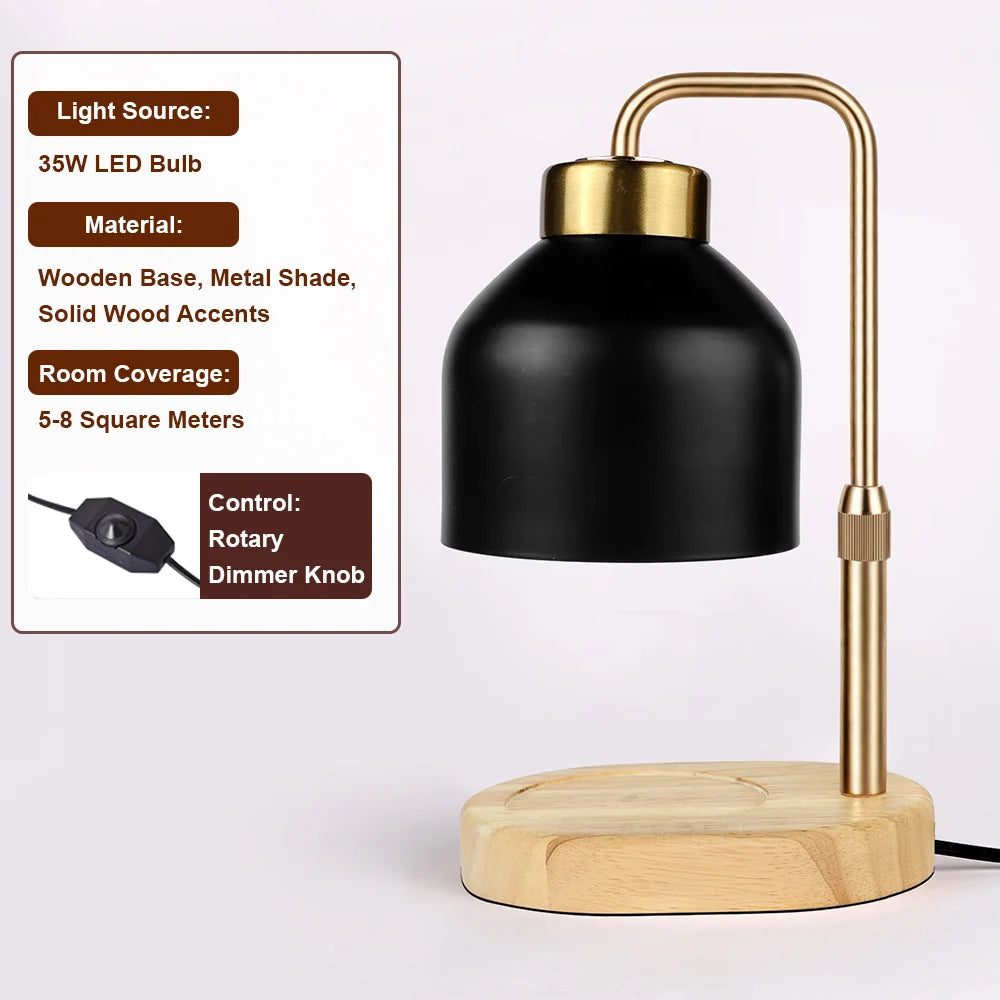 Candle Warmer Lamp with Timer Dimmable Candle Lamp Warmer Glass Candle Warmer Adjustable Candle Light Cozy Bedroom Home Decor