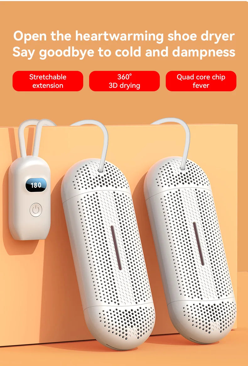 Shoe Dryer Household Multi-Functional Dehumidification UV Dryer Deodorization Rapid Drying, Foot Warming Suitable Portable Dryer