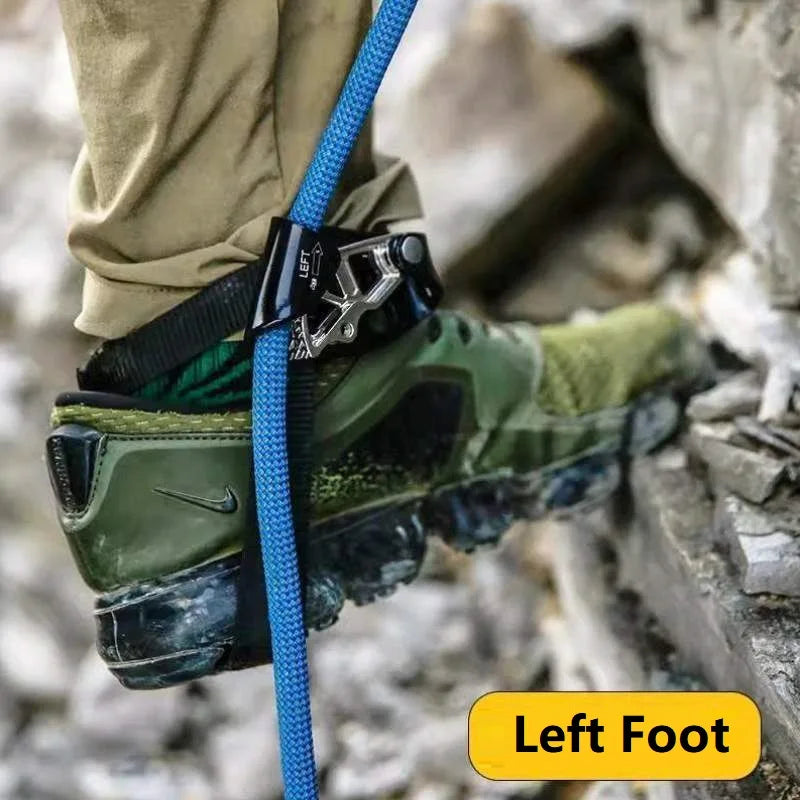 Rock Climbing Foot Ascender Right Left Foot Ascend SRT Mountaineering Outdoor Safety Protective Equipment
