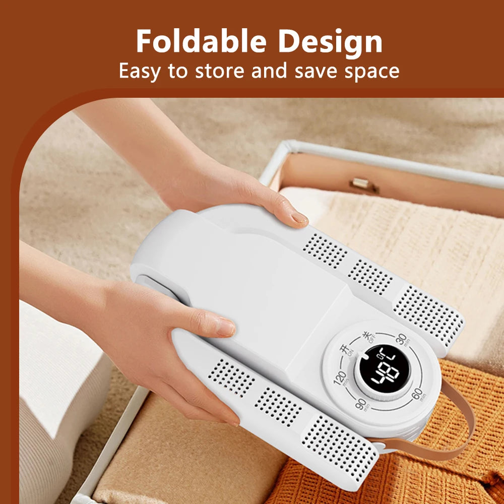 Portable Shoe Dryer with Fan Heater  Intelligent Quick-Drying Ski Boot Dryer with Timer Boot Dryer for Work Boots Sneakers Socks
