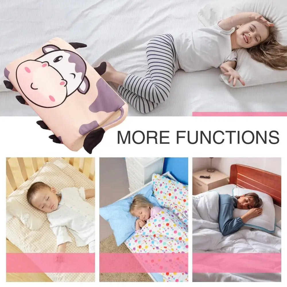 Toddler Pillow Kid Pillow for Small Travel Bed Ergonomic Bed Pillow Skin-Friendly Travel Cushion for Kids Girls