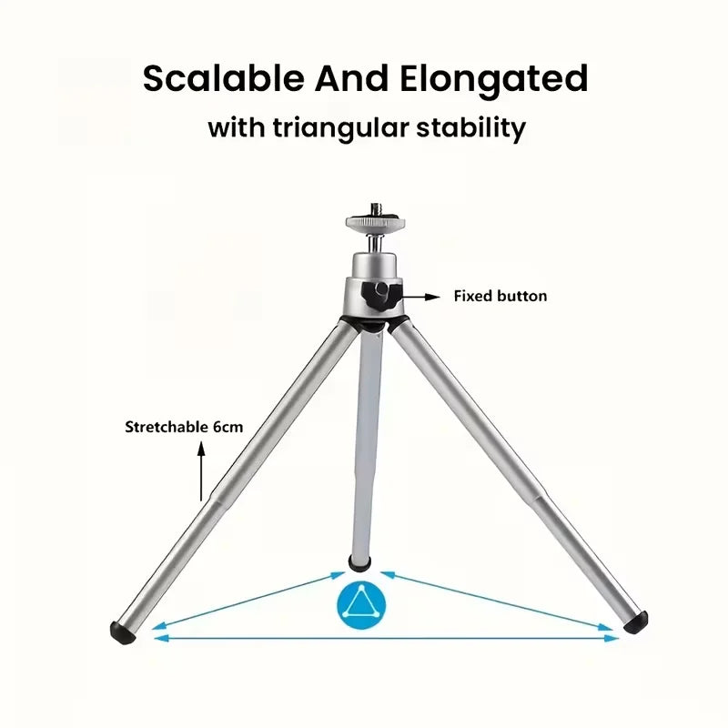 Universal Projector Tripod Mini for HY300 PRO+ HY310 HY320 MINI TP360 360° Rotatable Adjustable Height Portable Aluminum Alloy