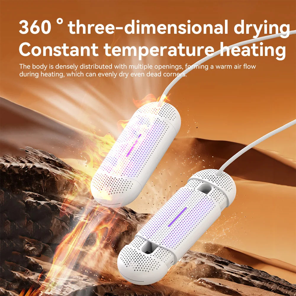 Shoe Dryer Household Multi-Functional Dehumidification UV Dryer Deodorization Rapid Drying, Foot Warming Suitable Portable Dryer