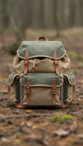 Weathered Canvas Daypack with Reinforced Base