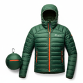 Packable Down Jacket for Hiking and Mountaineering